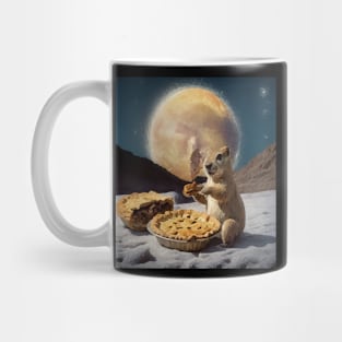 watercolor groundhog wanting apple pie Mug